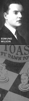 Edmund Wilson; detail of Toast book jacket